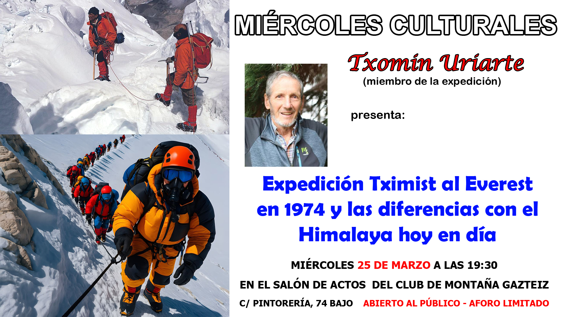 Foto Miercoles culturales: Txomin Uriarte